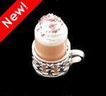 Gourmet Hot Chocolate <br/>(glass and silver holder)