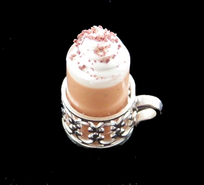 Gourmet Hot Chocolate <br/>(glass and silver holder)