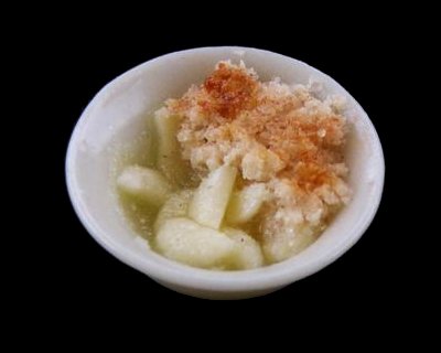 Serving of Apple Crumble