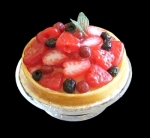 Mixed Berry Flan